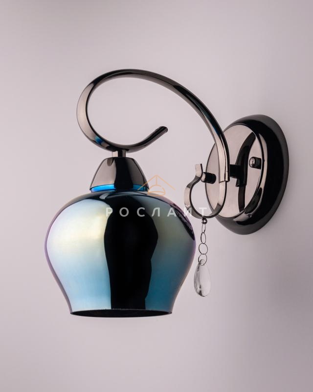 Плафон для люстр Ладера "Лофт" синяя радуга