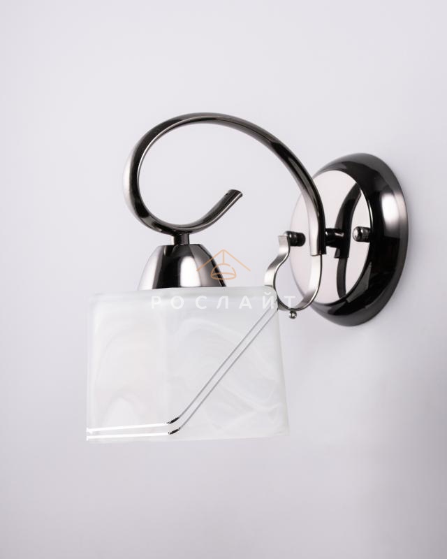 Плафон для люстр Луфи "Лури 2" белый с серебром