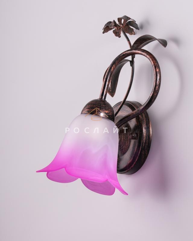 Плафон для люстр Гути алебастр фиолетовый