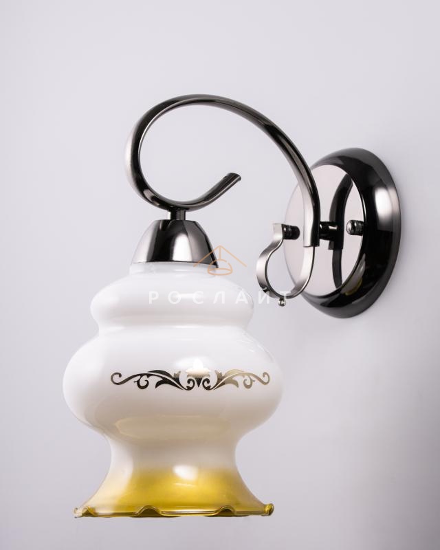 Плафон для люстр Фурия "Пельза" белый с золотом