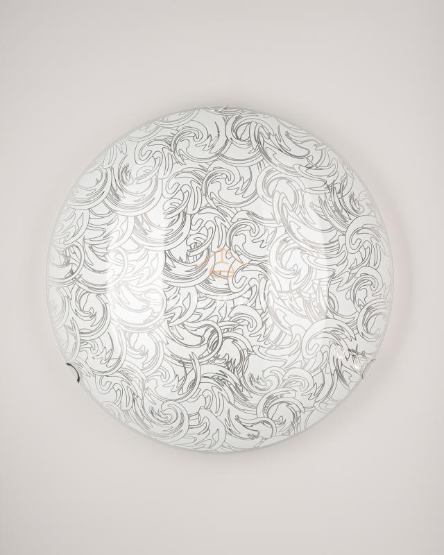 Светильник настенно-потолочный Круг "Канеро" белый L