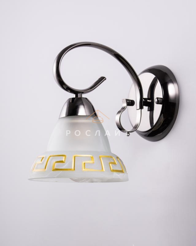 Плафон для люстр Музи "Руна" белый с золотом