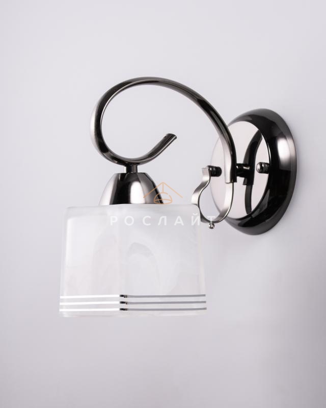 Плафон для люстр Луфи "Стап" белый с серебром