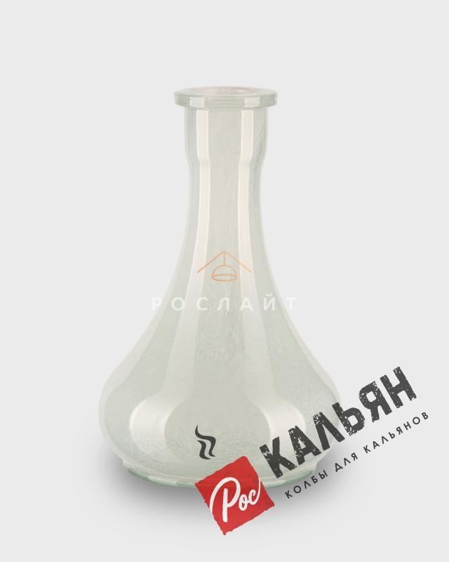 Колба для кальяна "Капля" белый алебастр