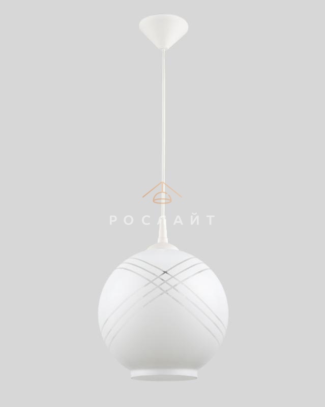 Светильник подвесной Полусфера "Цинта" белый
