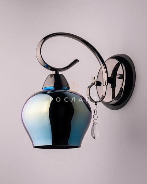 Плафон для люстр Ладера "Лофт" синяя радуга