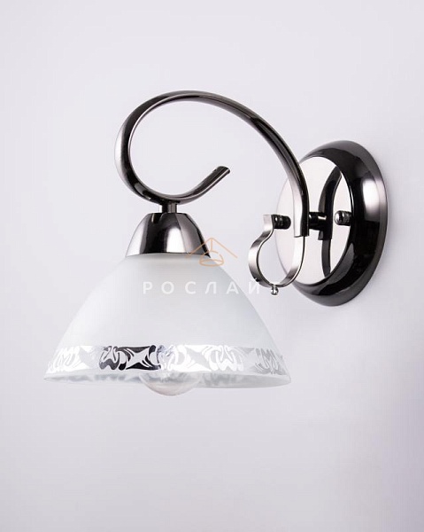 Плафон для люстр Лекса "Феин" белый с серебром