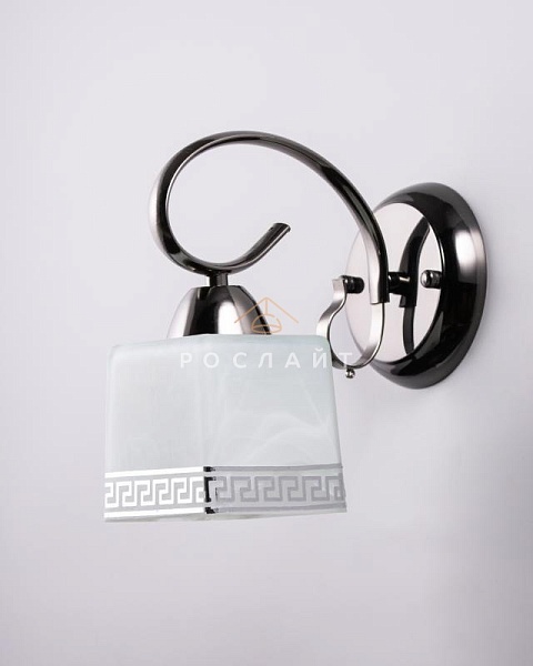 Плафон для люстр Луфи "Ируна" белый с серебром