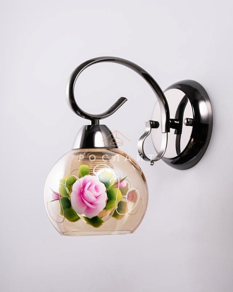 Плафон для люстр Полусфера "Цветы" люстровый