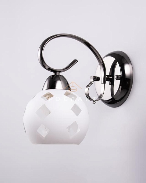 Плафон для люстр Полусфера "Ромбо" белый