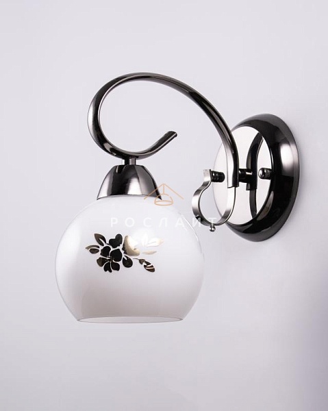 Плафон для люстр Полусфера "Ларио" белый с золотом