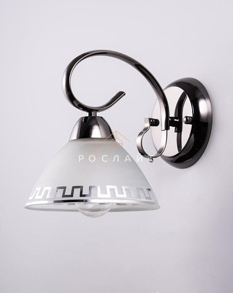 Плафон для люстр Лекса "Комби" белый с серебром