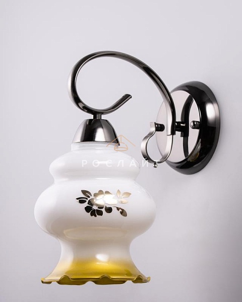 Плафон для люстр Фурия "Ларио" белый с золотом