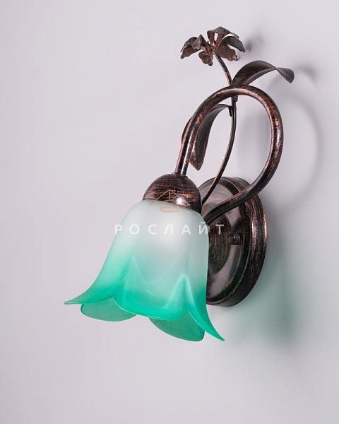 Плафон для люстр Гути алебастр зеленый