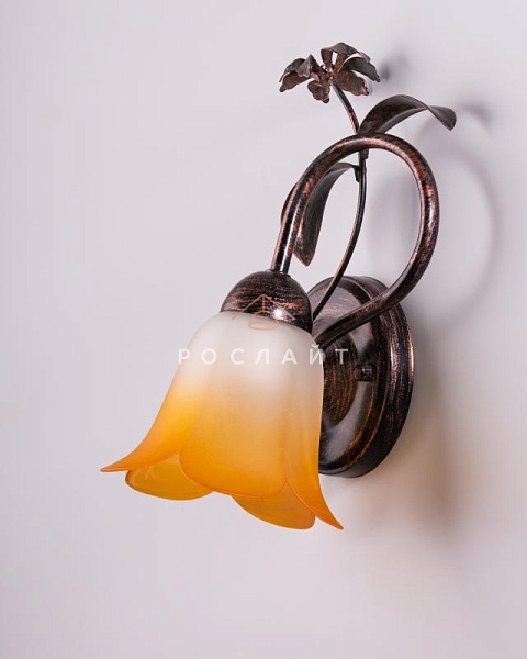 Плафон для люстр Гути алебастр оранжевый