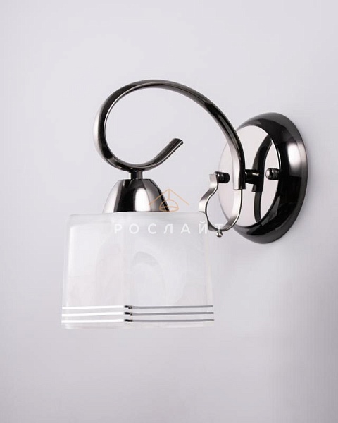 Плафон для люстр Луфи "Стап" белый с серебром