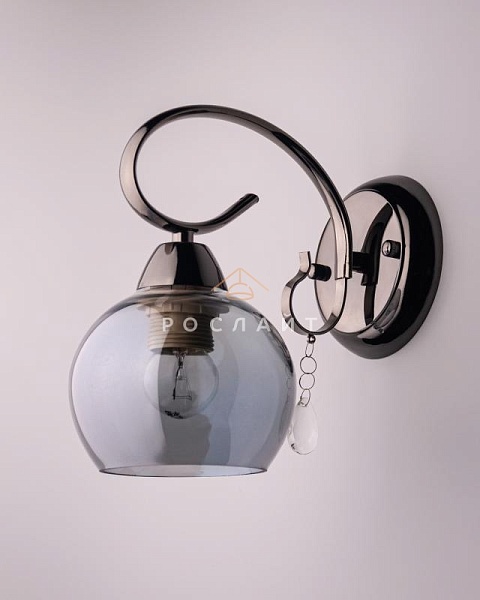 Плафон для люстр Полусфера "Лофт" серебро