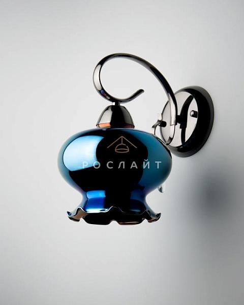 Плафон для люстр Алани "Лофт" синяя радуга