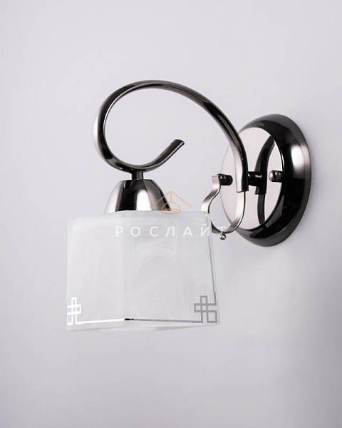 Плафон для люстр Луфи "Круз" белый с серебром