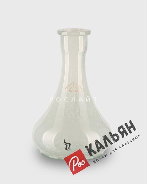 Колба для кальяна "Капля" белый алебастр